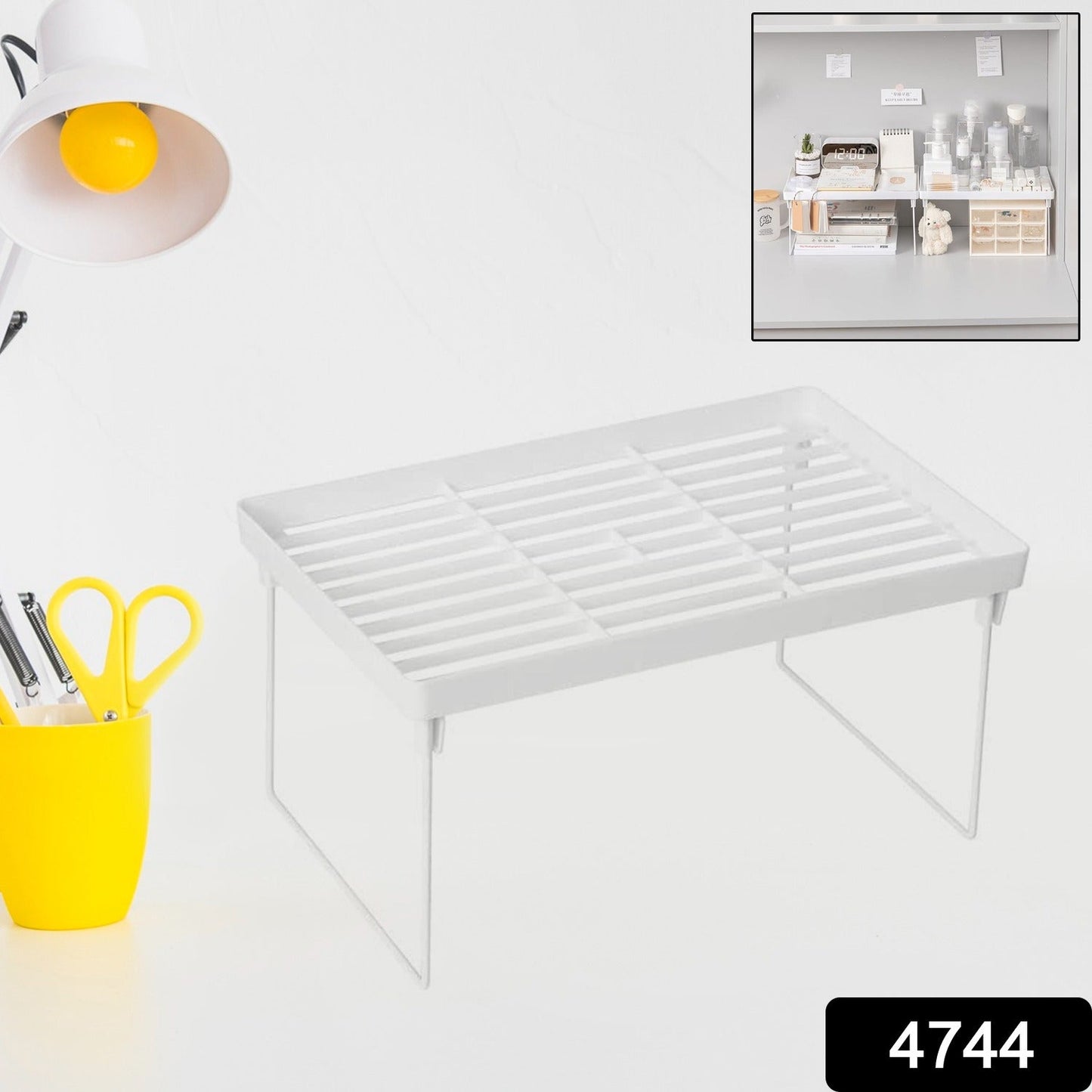 Space-Saving Plastic Organizer Storage Rack – Rust-Proof - main product view