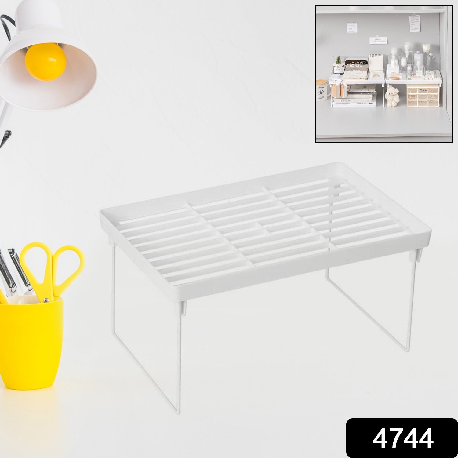 Space-Saving Plastic Organizer Storage Rack – Rust-Proof - main product view