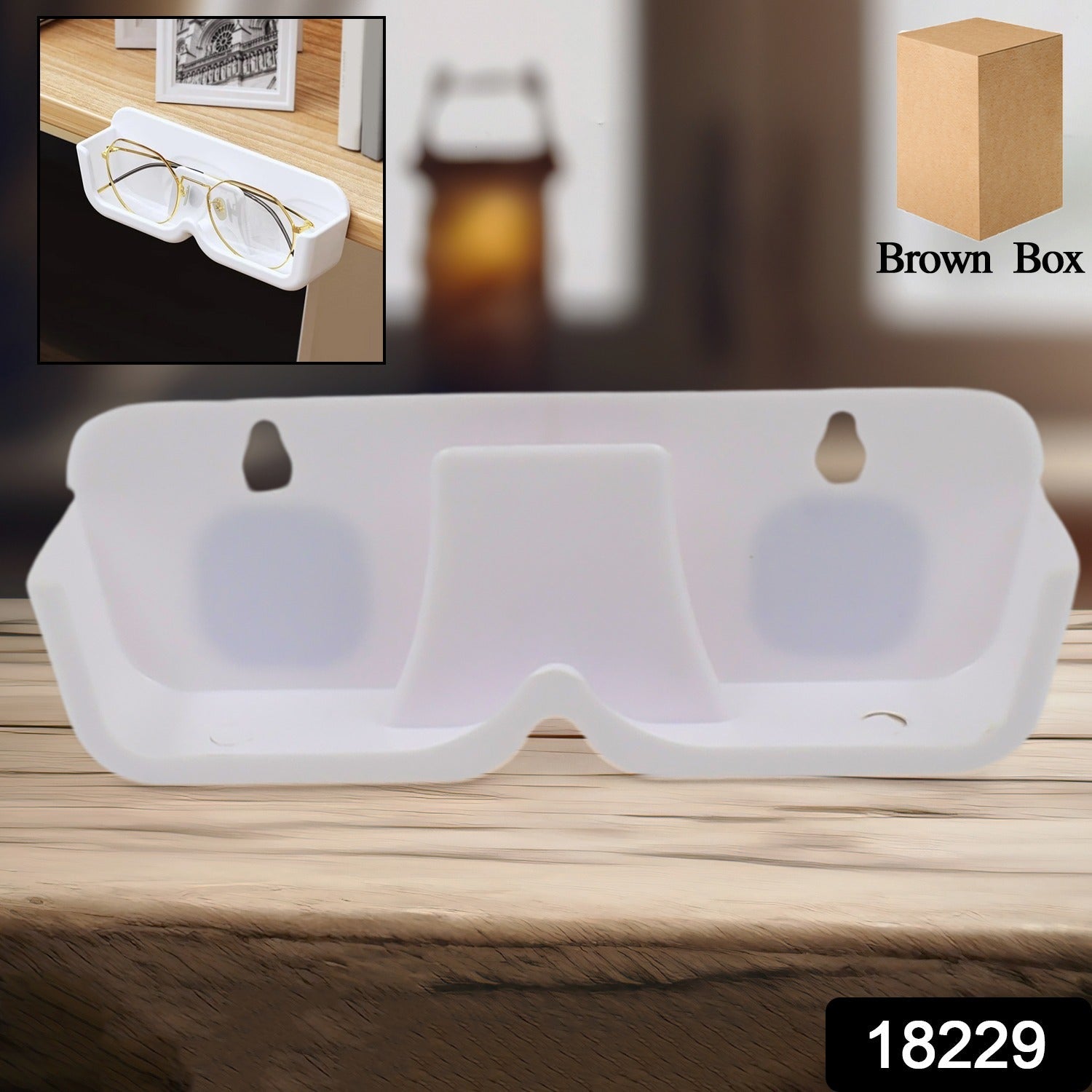 Space-Saving Wall Mount Sunglass Holder – Adhesive - main product view