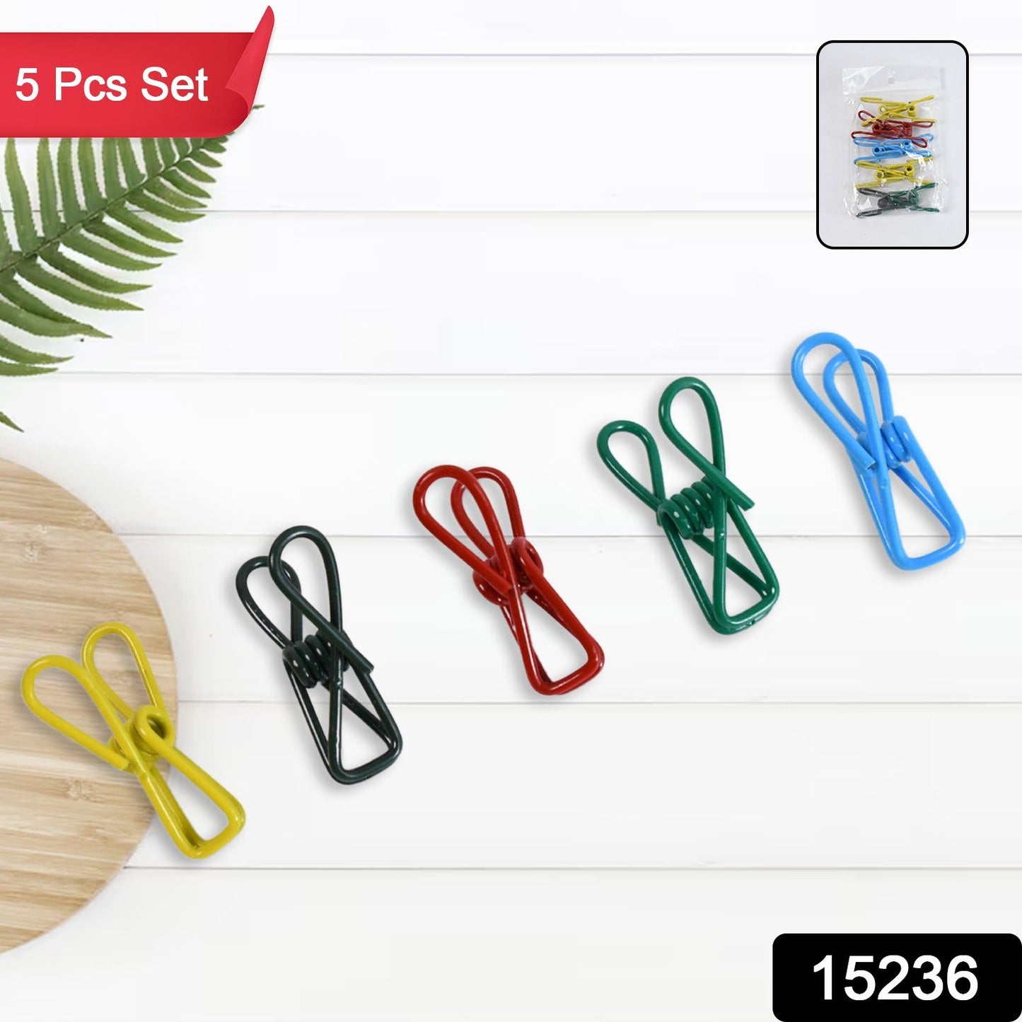 Travel-Ready Metal Clothes Pins Clips – Durable - main product view