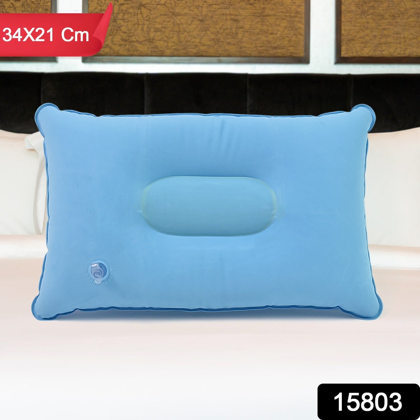 Travel Pillow – Inflatable, Comfortable & Portable 34×21 cm