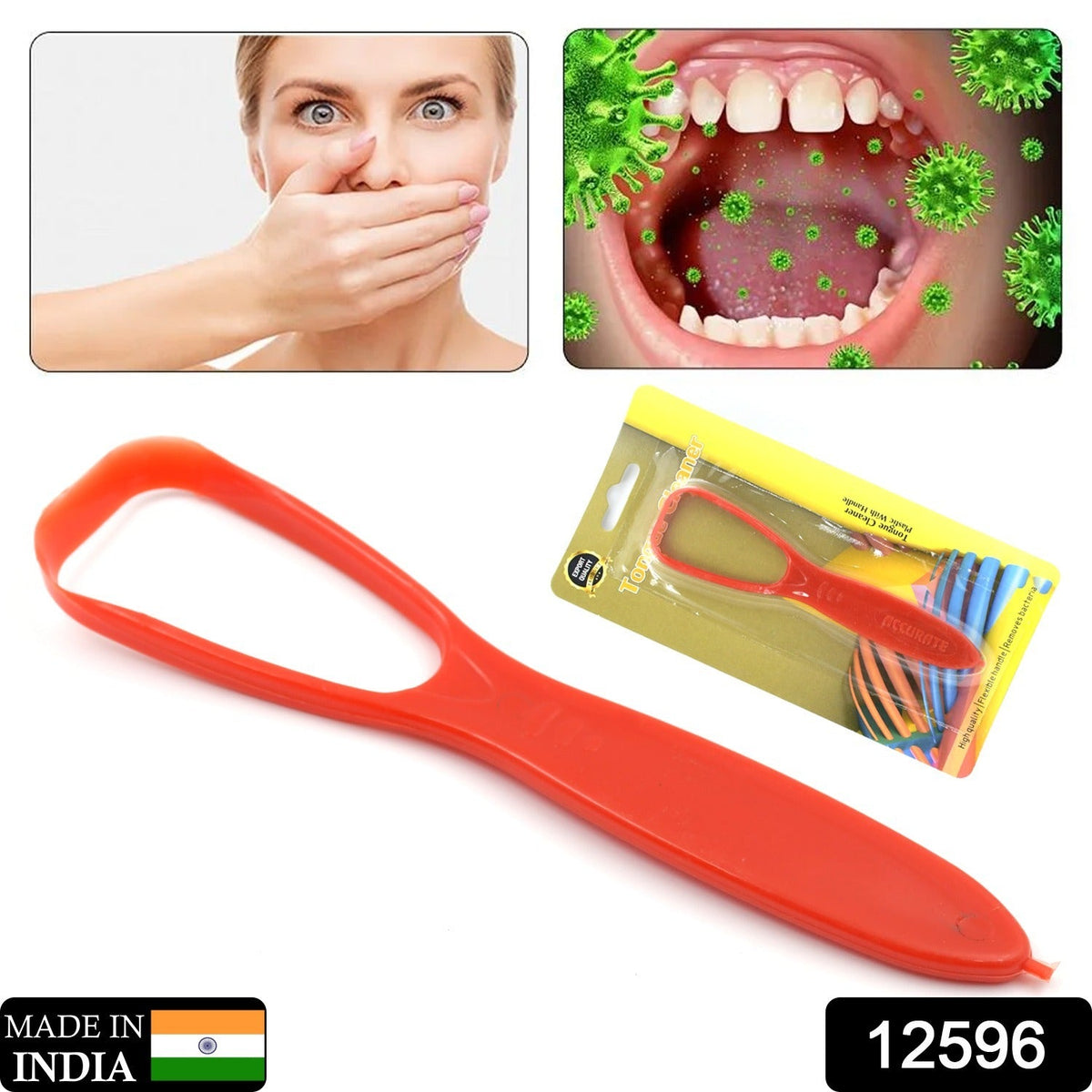 Plastic Tongue Cleaner – Fresh Breath & Oral Hygiene