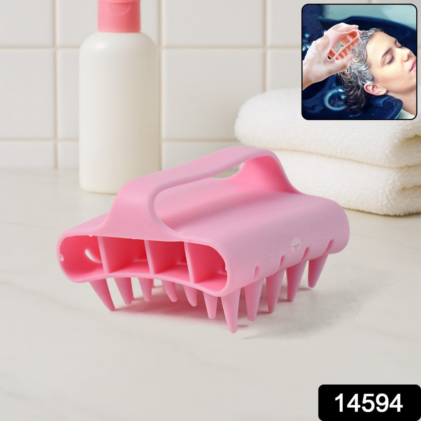 Scalp Massager Shampoo Brush – Soft Silicone Deep Clean & Relax