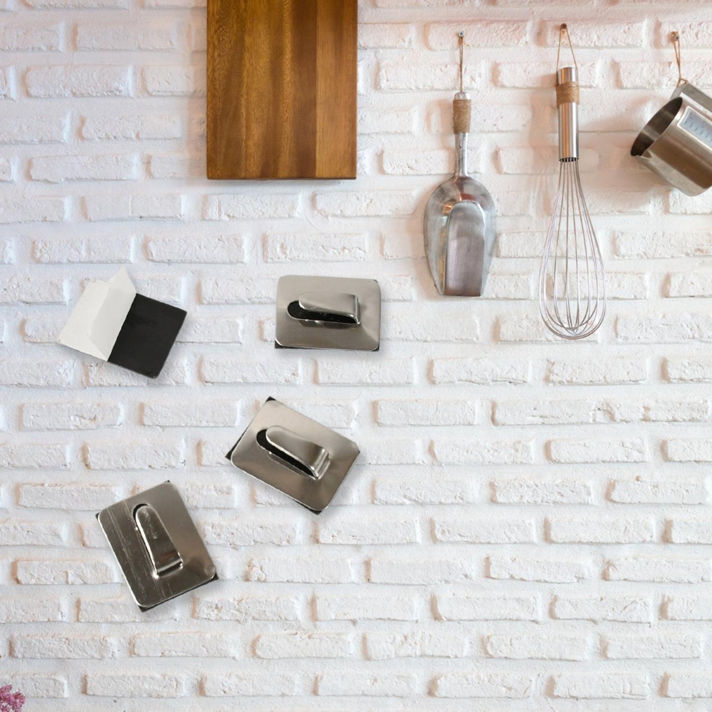 Heavy-Duty Self-Adhesive Wall Hooks – Steel