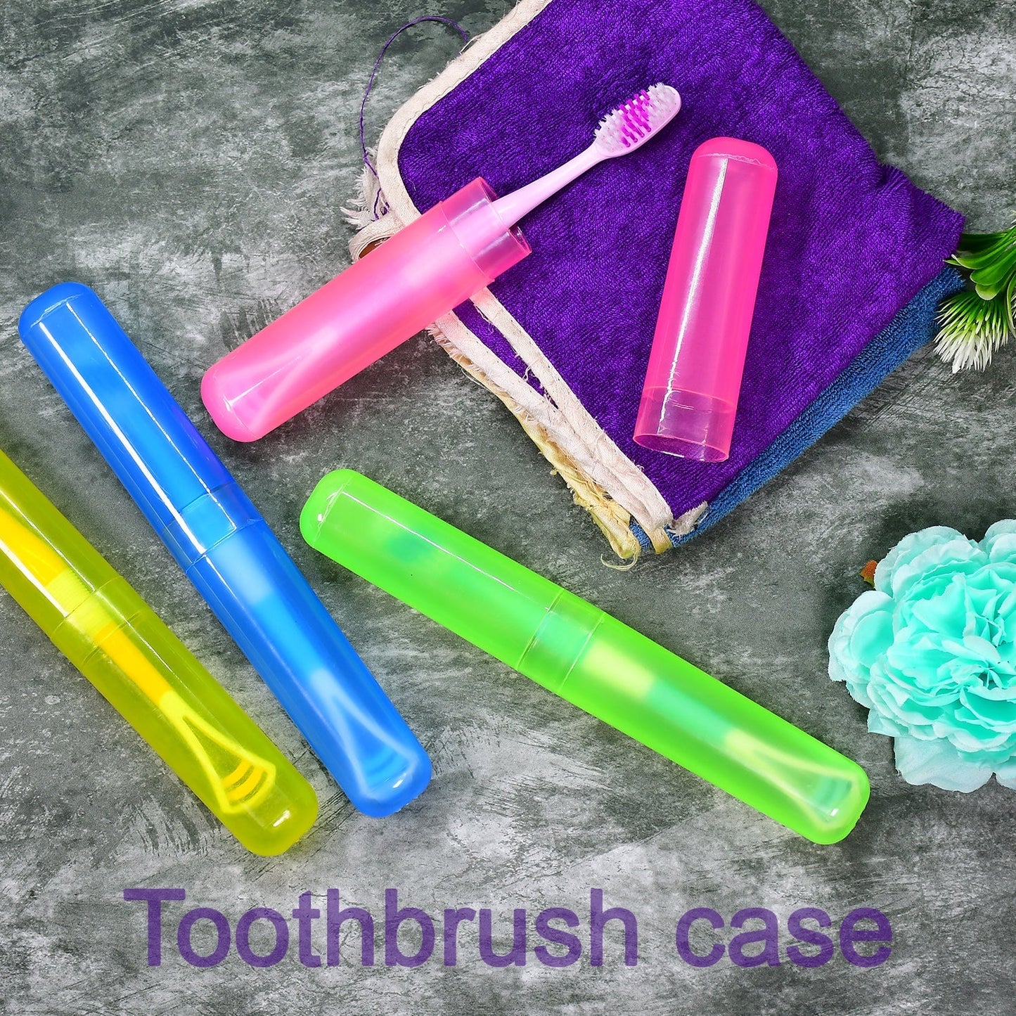 Toothbrush Cover Set (4pc) – Anti-Bacterial Travel Holder