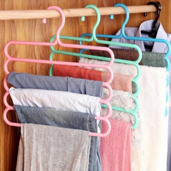 Space-Saving Hanger – 5-Layer Multipurpose Plastic