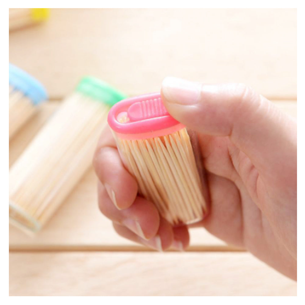 Bamboo Toothpicks – Eco-Friendly Reusable Dispenser Box | Organivo