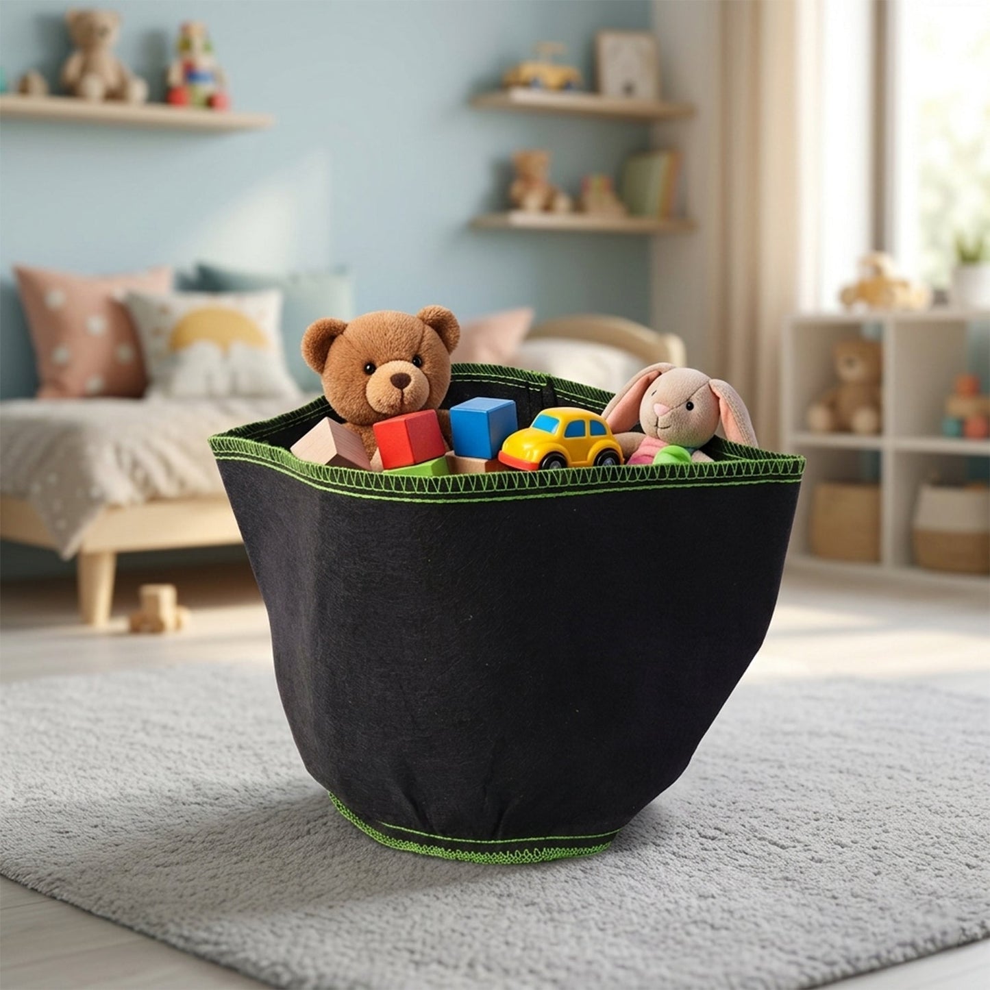 Space-Saving Small Fabric Storage Box – Organizer