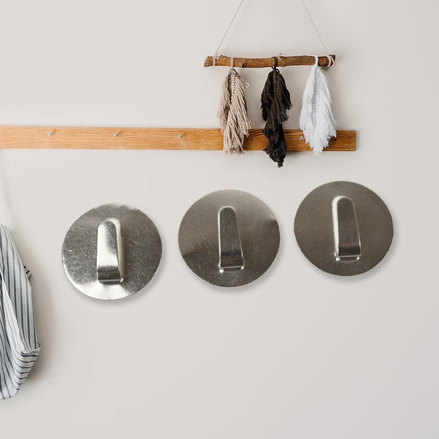 Heavy-Duty Self-Adhesive Hooks – Steel Wall Hangers