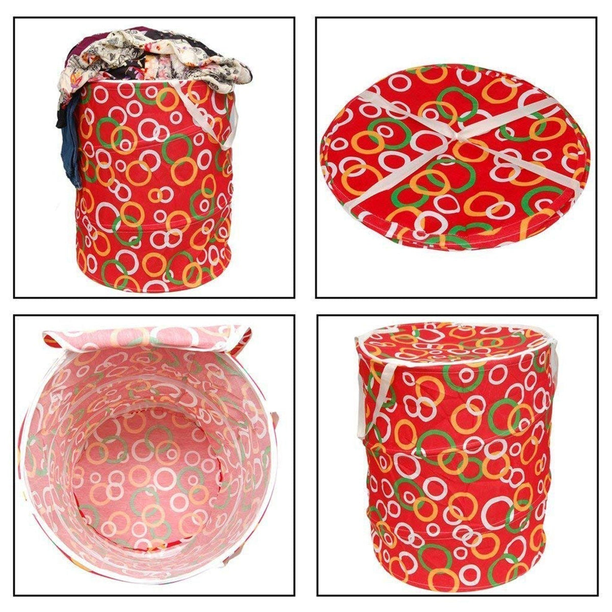 Space-Saving Canvas Laundry Bag for Home & Toy Storage