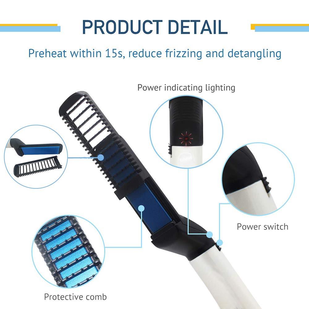 Men's Hair & Beard Straightener – Quick Styling Comb