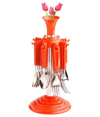 24 Pcs Cutlery Set – Stainless Steel & Plastic