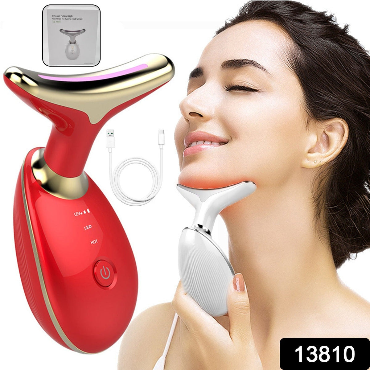 Electric Face Massager – LED Photon Wrinkle Remover
