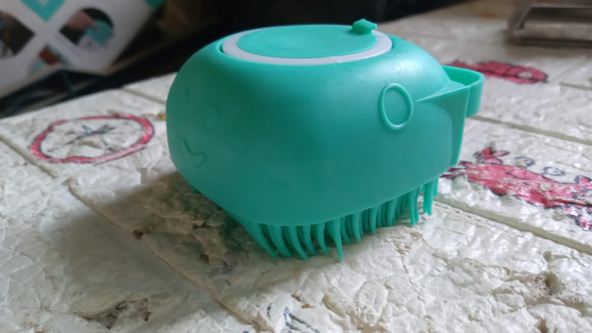 Silicone Bath Brush – Built-in Shampoo Dispenser