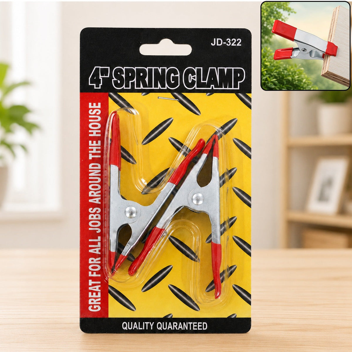 4 Inch Metal Spring Clamps - Strong Grip for Home & DIY - view 1