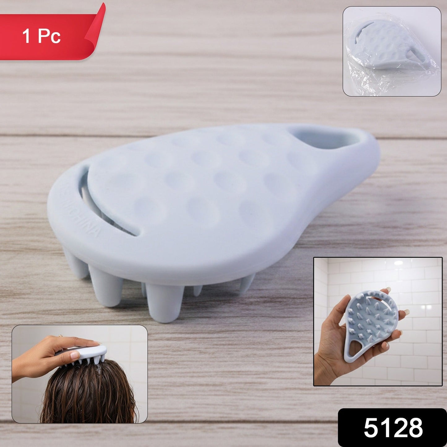 Silicone Scalp Massager – Deep Cleansing & Relaxing Shampoo Brush