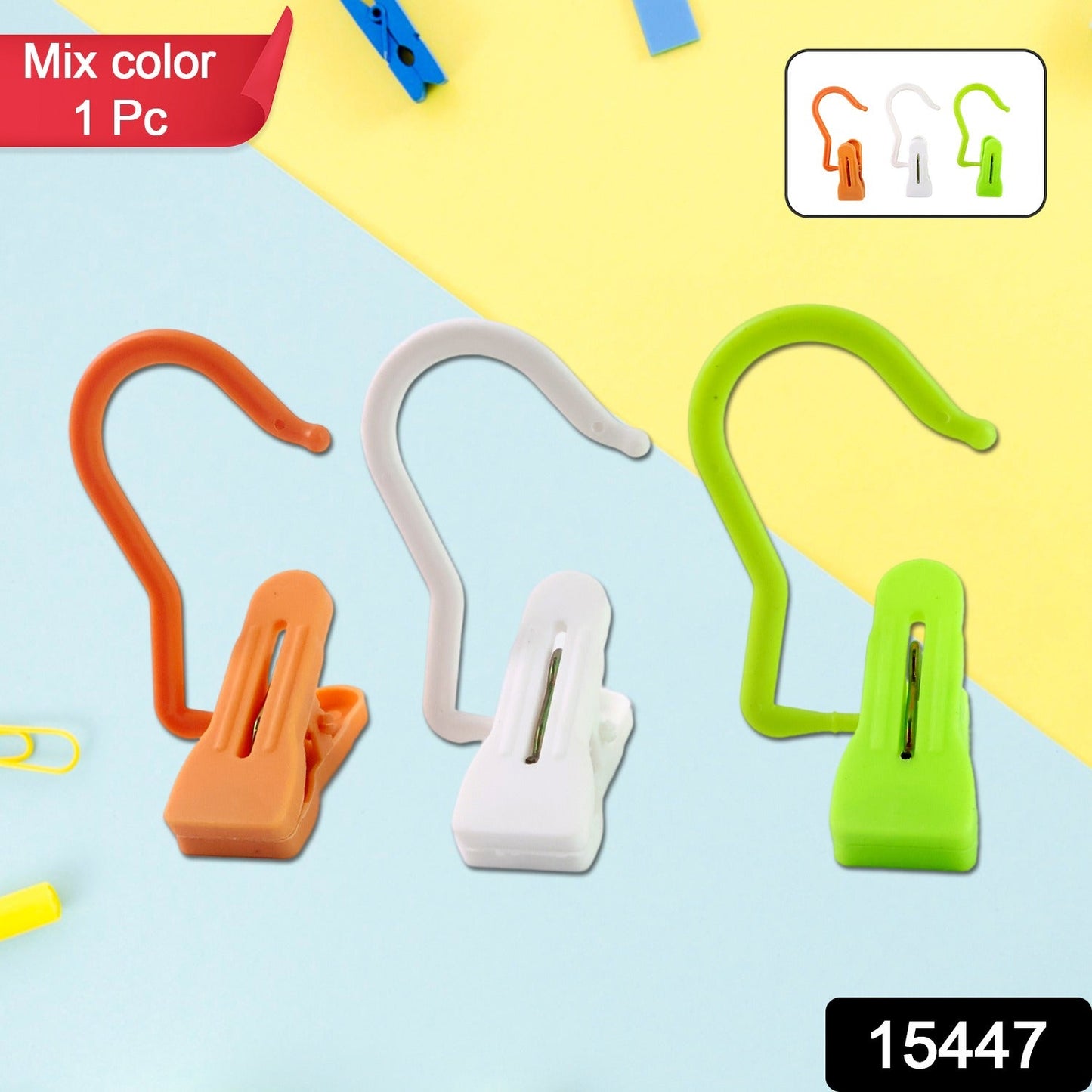 All-in-One Hanging Hook Clip – Strong Grip & Rotatable, Use - main product view