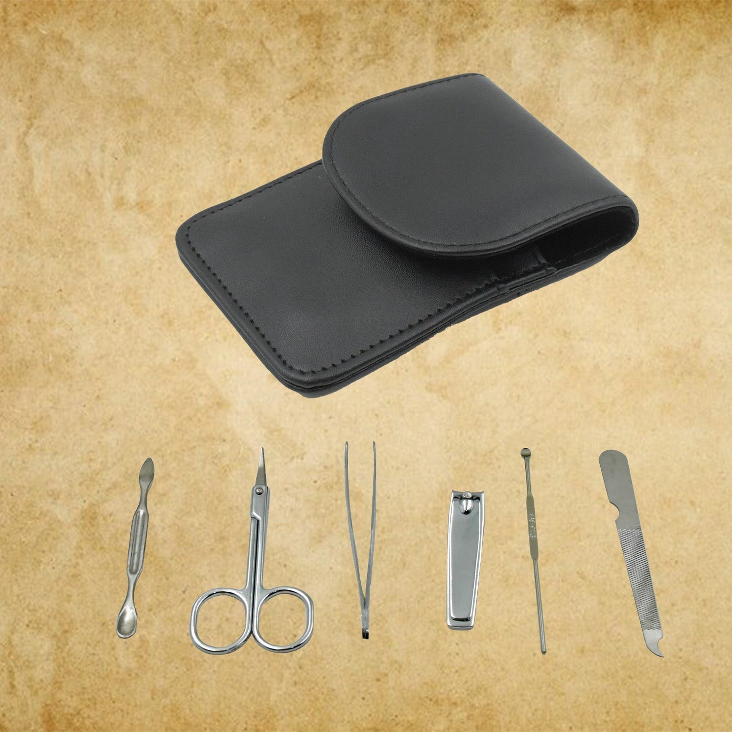 Nail Care Kit – 6-in-1 Stainless Steel Manicure Set | Velvet Wheels