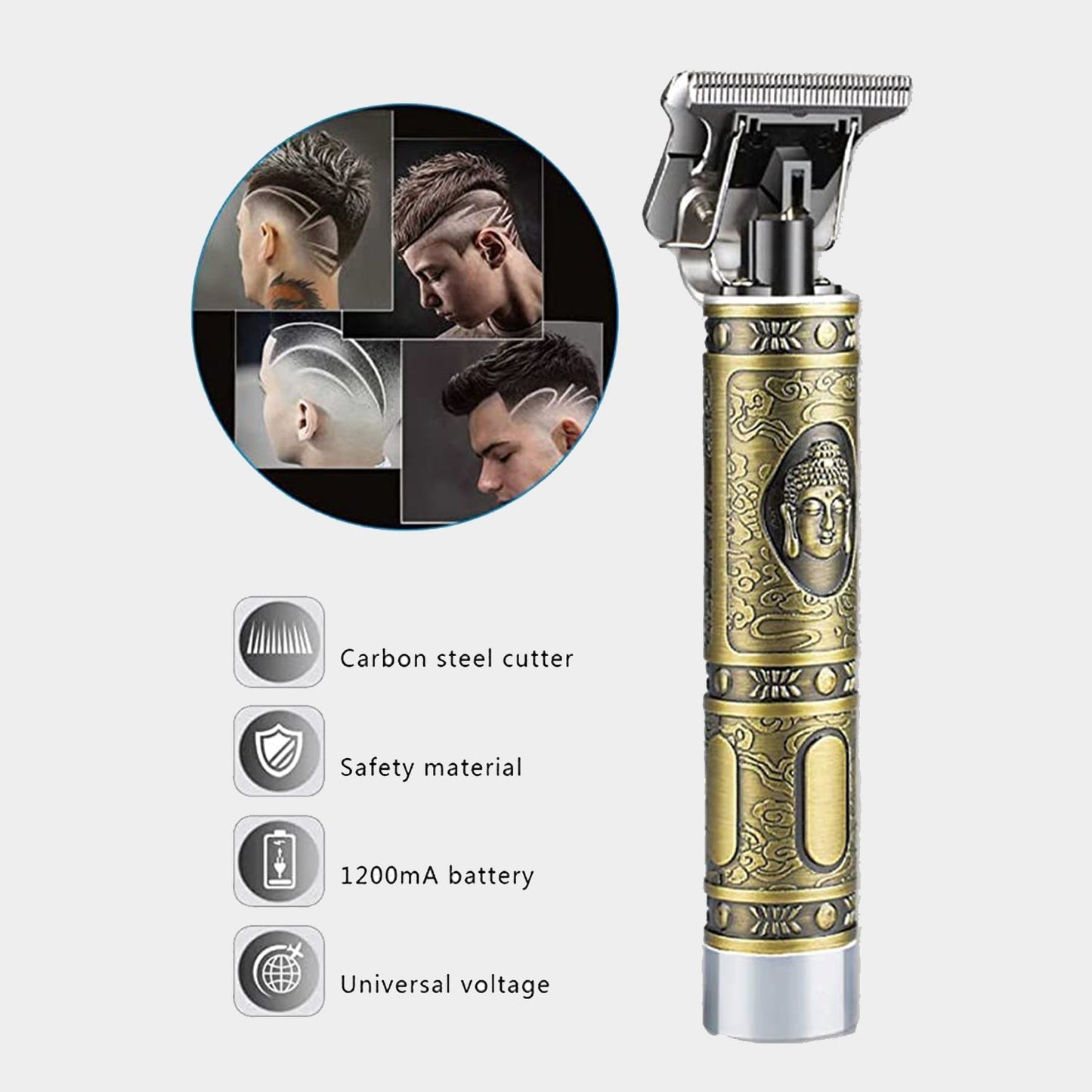 Hair Trimmer for Men – Professional Cordless Clipper | Calm & Curl