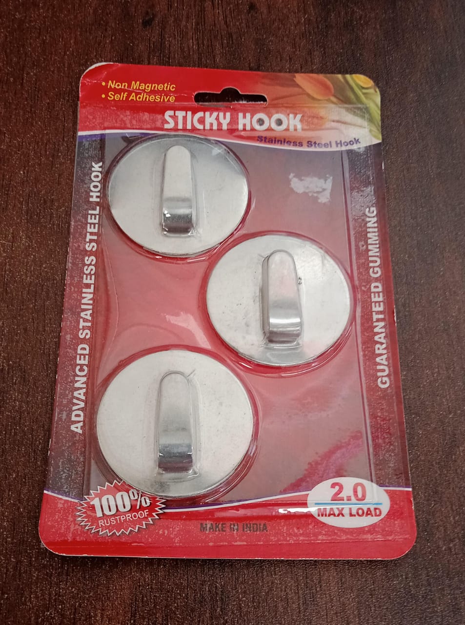Heavy-Duty Self-Adhesive Hooks – Steel Wall Hangers