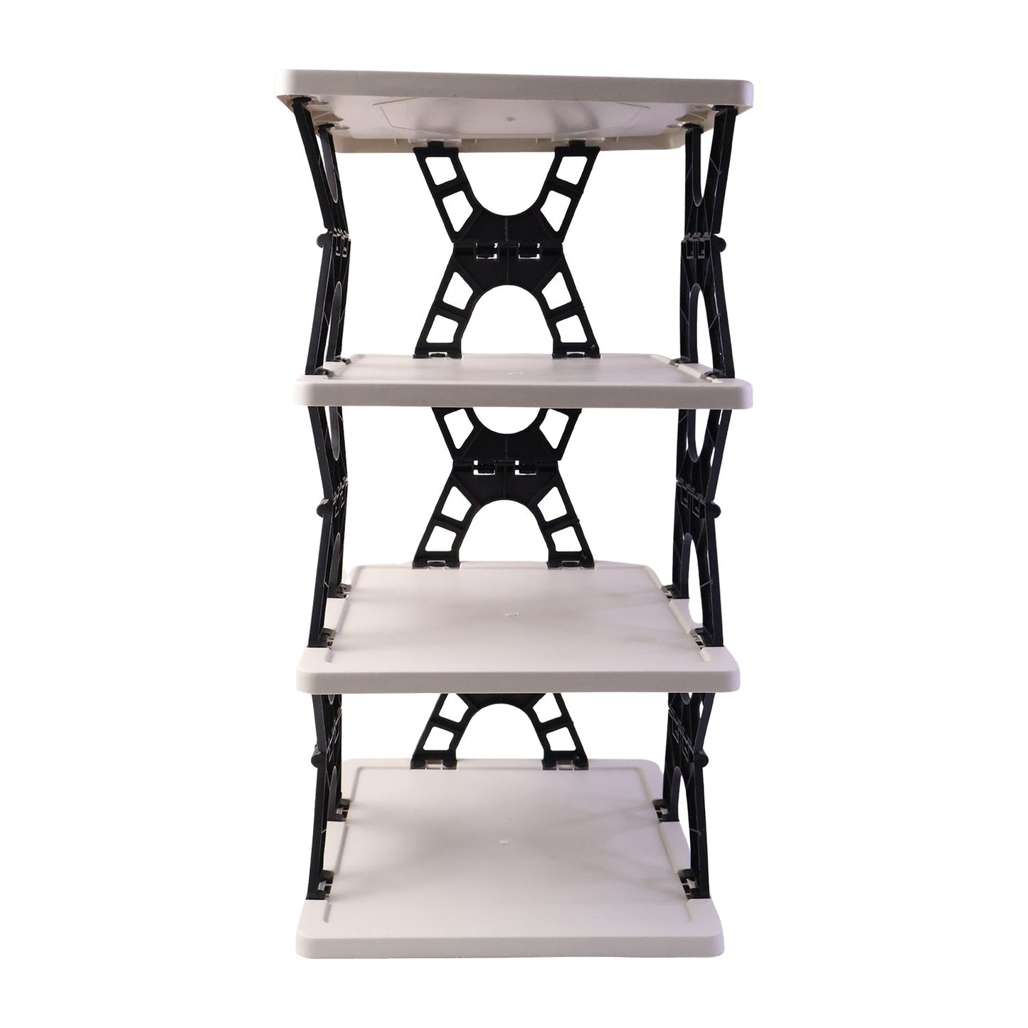 Multipurpose Foldable 4 Layer Storage Rack – Space Saving Organizer