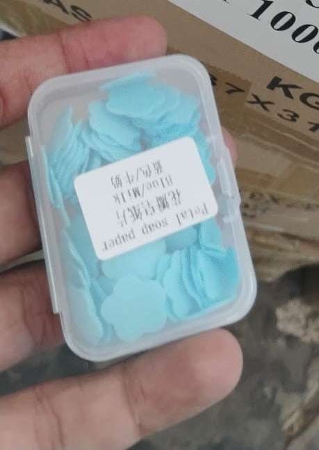 Travel Soap Sheets – 100 Flower-Shaped | VelvetBubbles