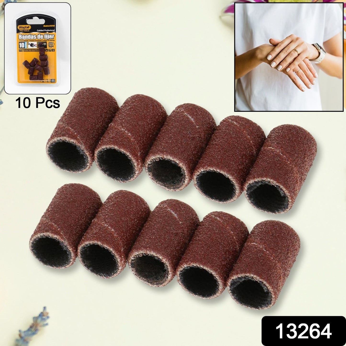 Nail Drill Sanding Band Bits – Precision Nail Shaping & Cleaning