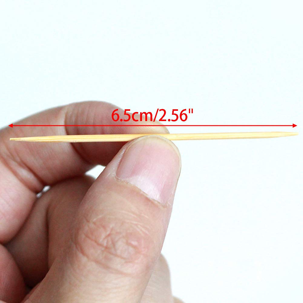 Wooden Toothpicks – Hygienic Dispenser Box, 250 Sticks |