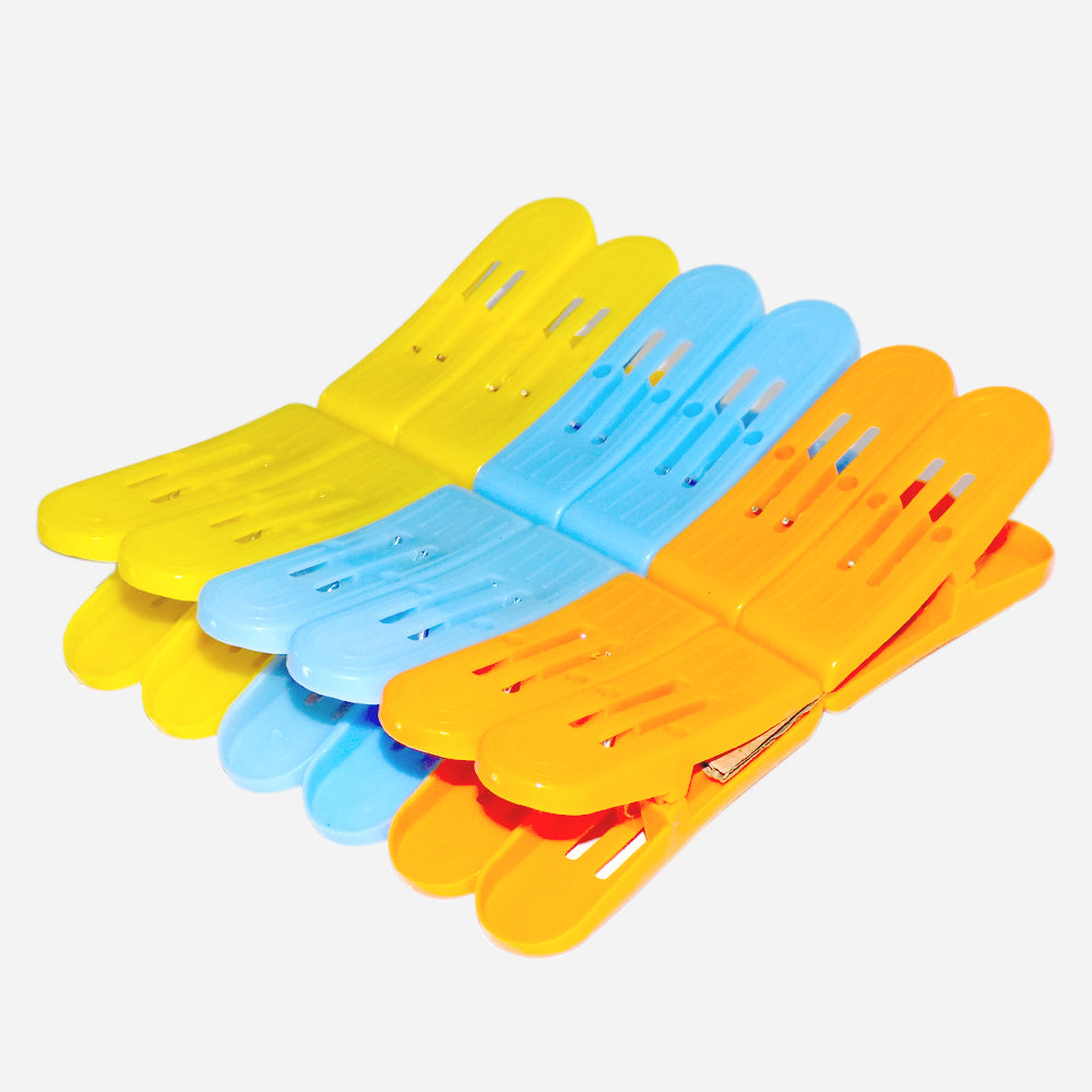 Cloth Drying Clips – Strong Grip Multicolour Plastic