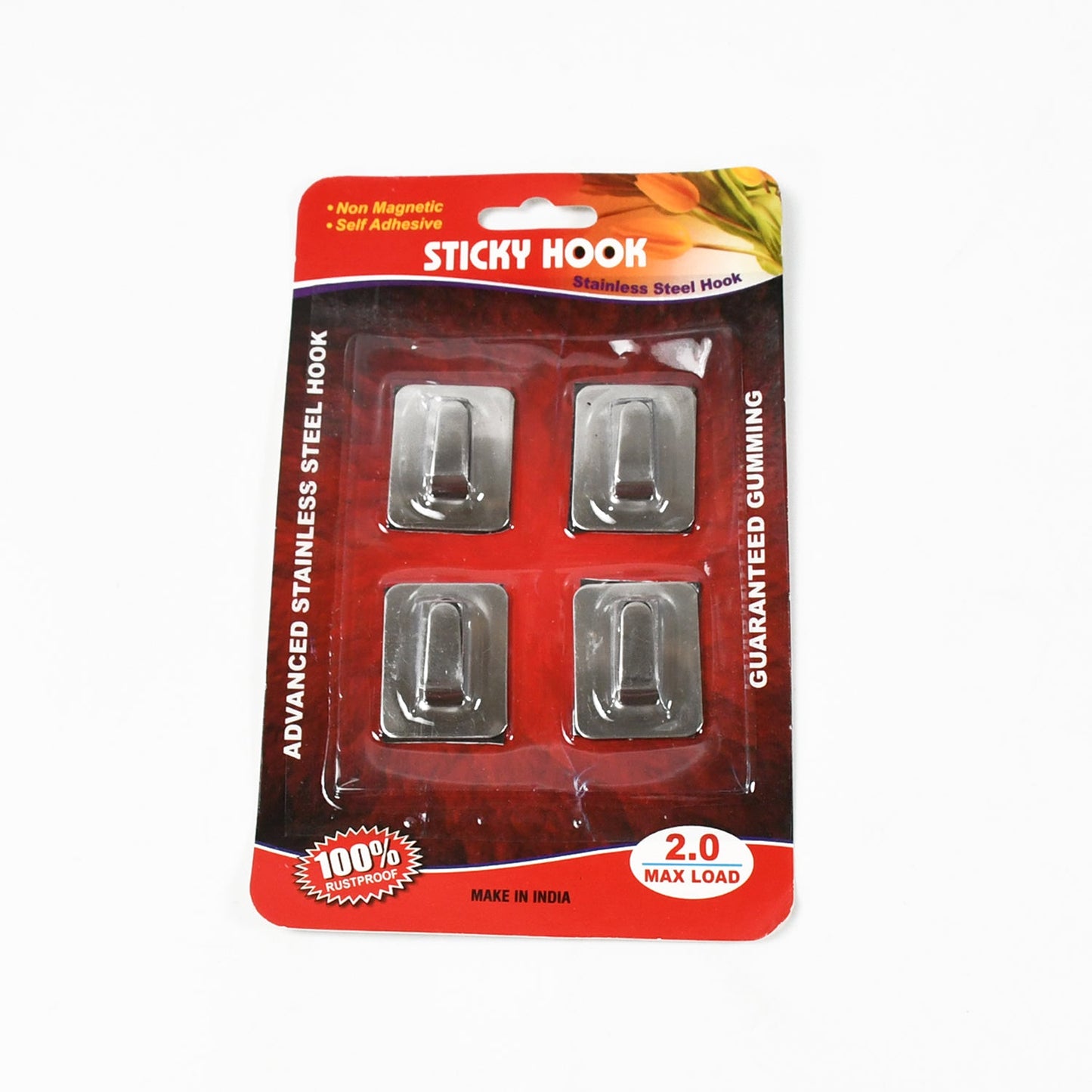 Heavy-Duty Self-Adhesive Wall Hooks – Steel