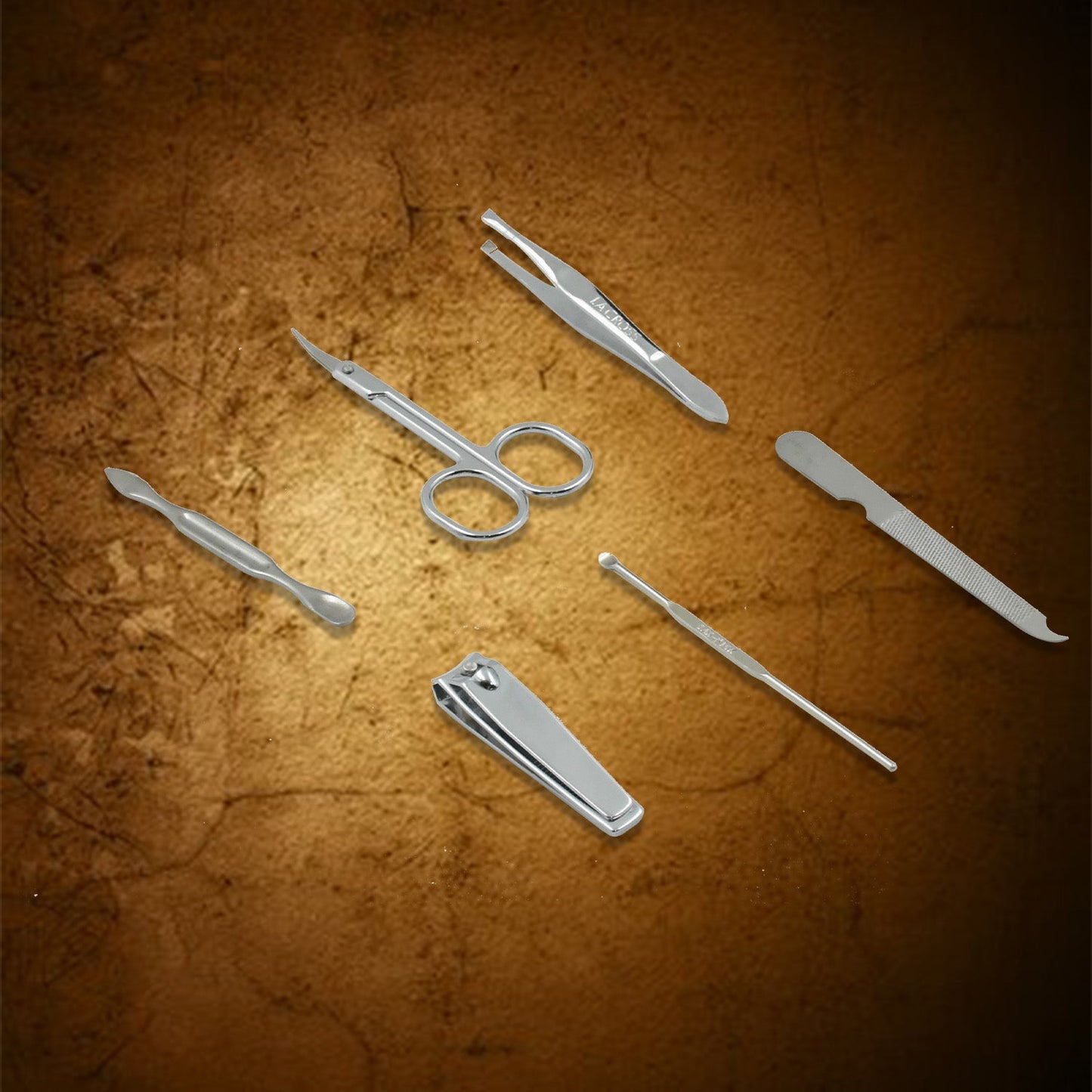 Nail Care Kit – 6-in-1 Stainless Steel Manicure Set | Velvet Wheels