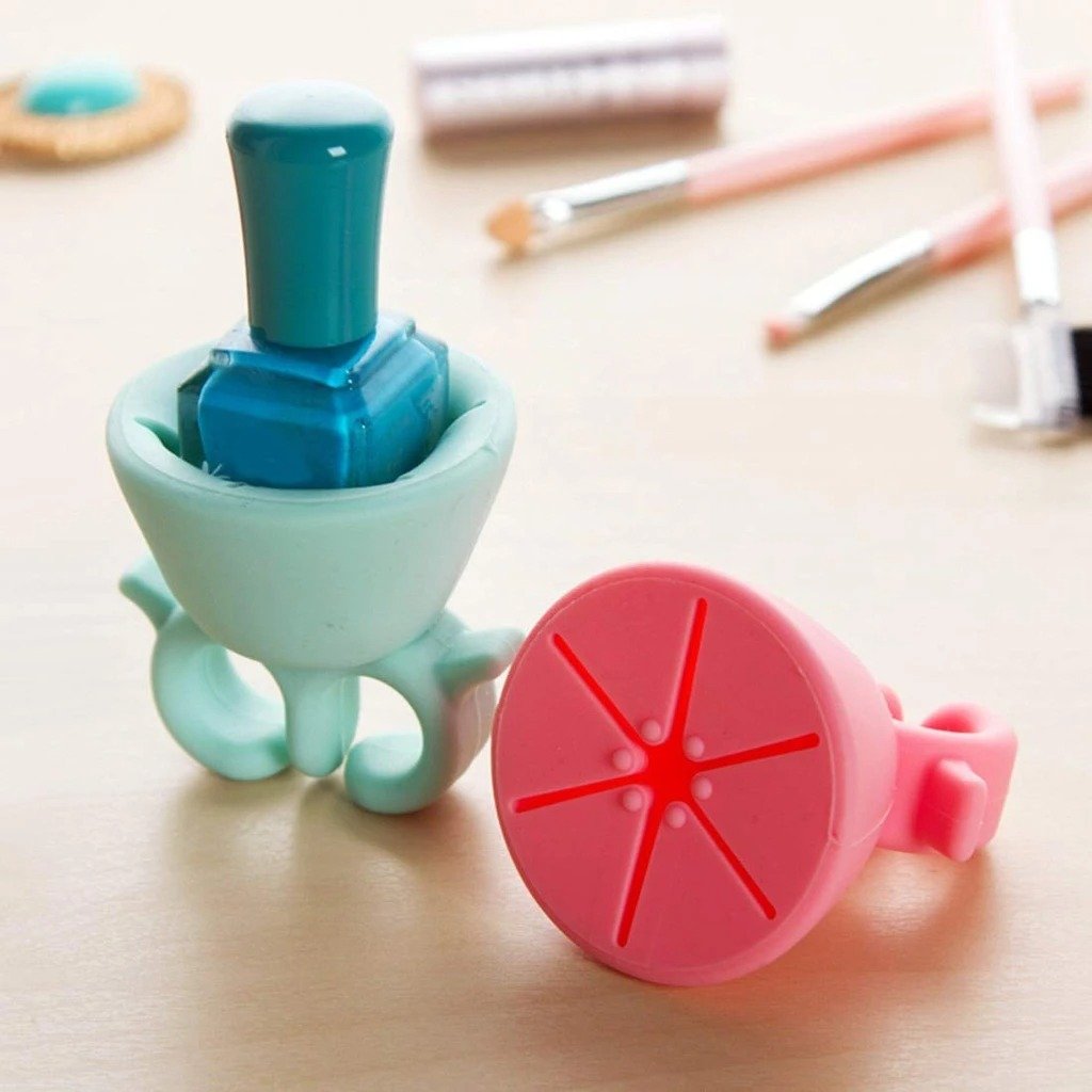 Nail Polish Holder – Spill-Proof Ring & Portable Stand | AuriGlam