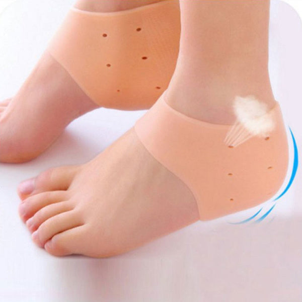 Silicone Heel Protectors – Anti-Crack Moisturizing Socks