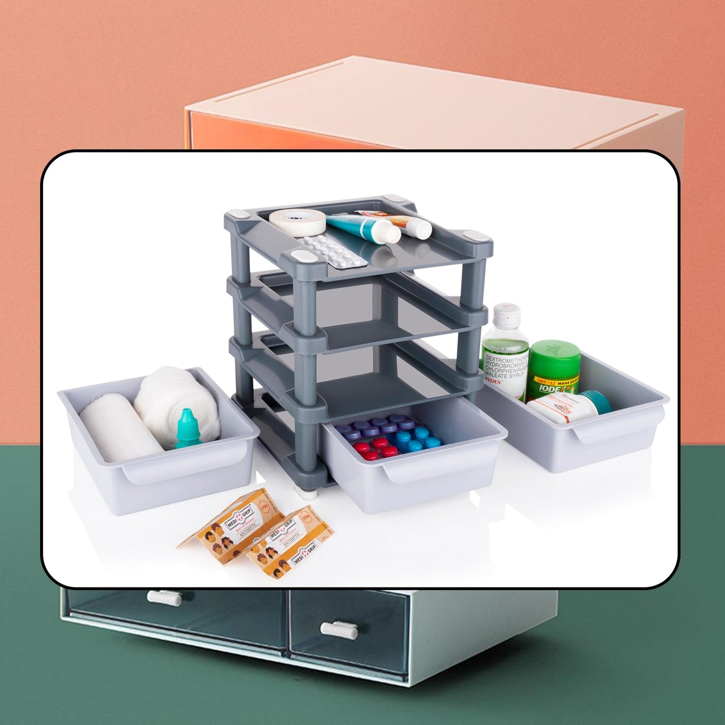 Stay Organized Makeup Organizer Drawer – 3-Layer Compact