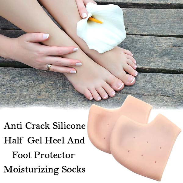 Silicone Heel Protectors – Anti-Crack Moisturizing Socks