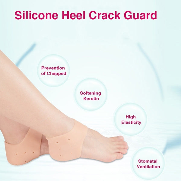 Silicone Heel Protectors – Anti-Crack Moisturizing Socks