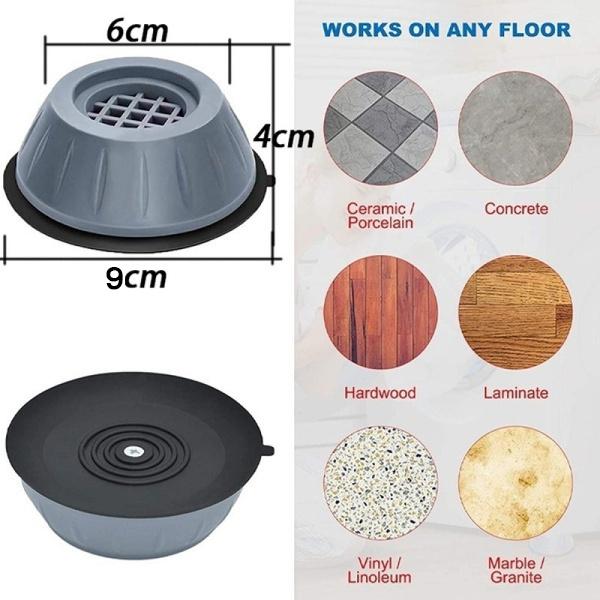 Washer Dryer Anti Vibration Pads – Noise-Reducing Suction