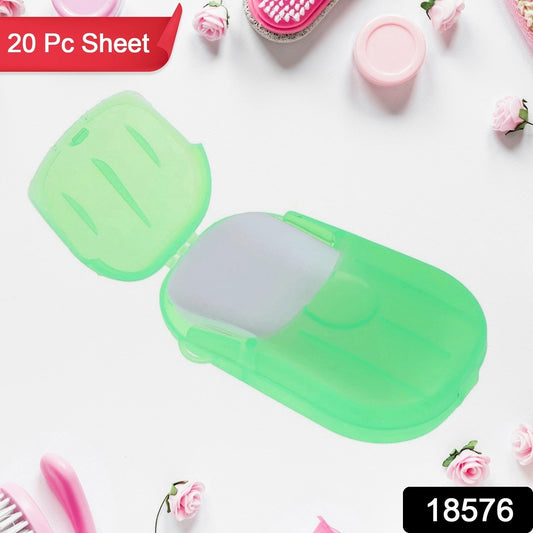 Travel Paper Soap Sheets – 20 Dissolvable Sheets in Mini Box