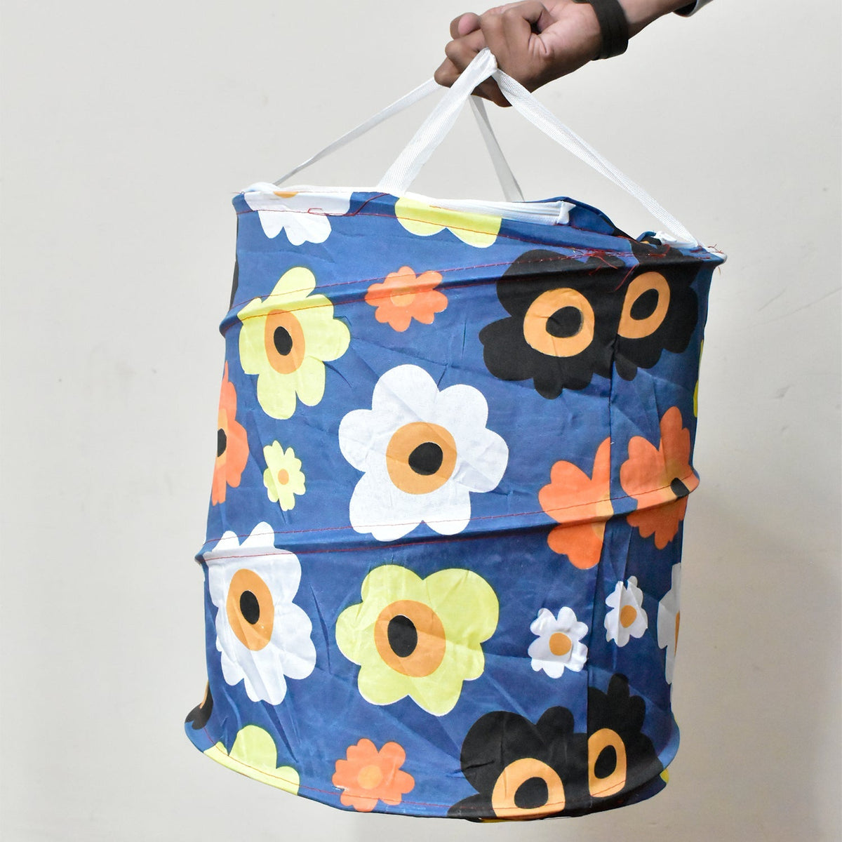 Space-Saving Canvas Laundry Bag for Home & Toy Storage