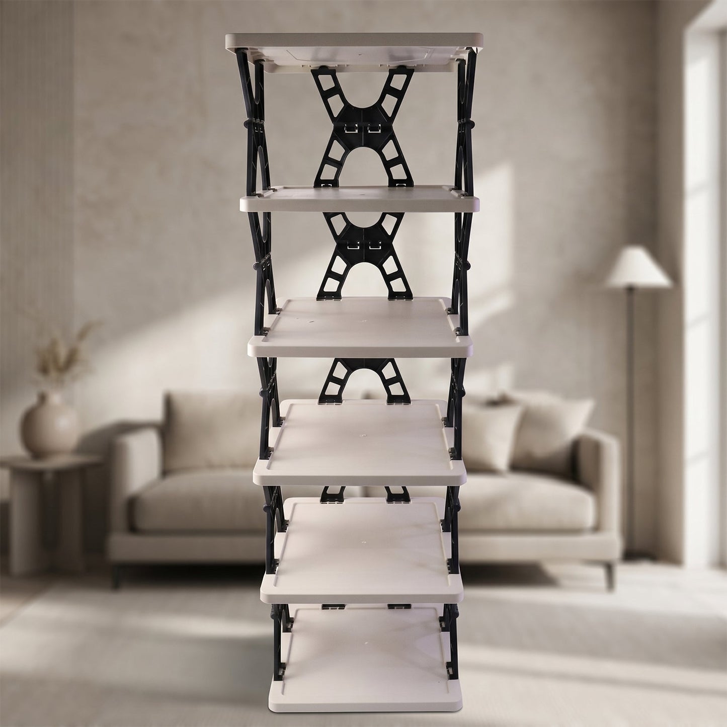 Space-Saving Multipurpose 6 Layer Storage Rack – Home