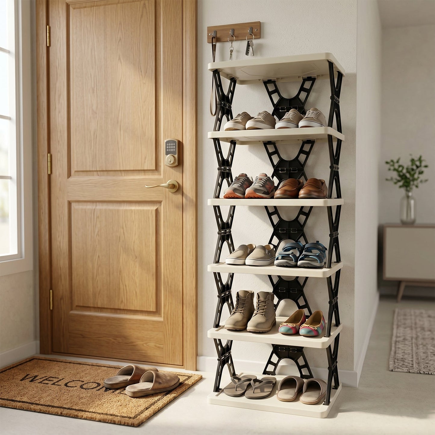 Space-Saving Multipurpose 6 Layer Storage Rack – Home