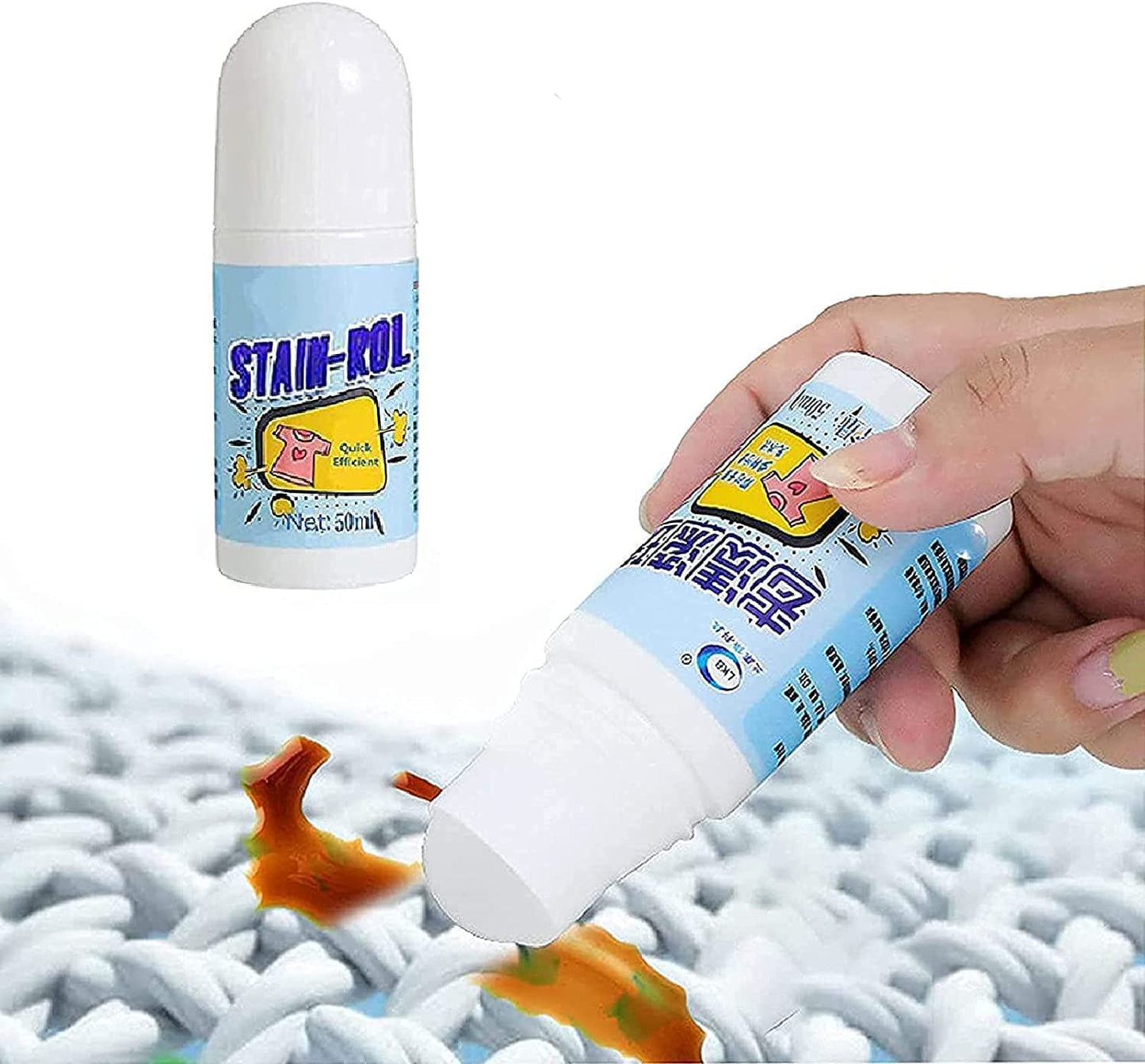 Travel-Ready Clothes Stain Remover Roller – Friendly 50ml