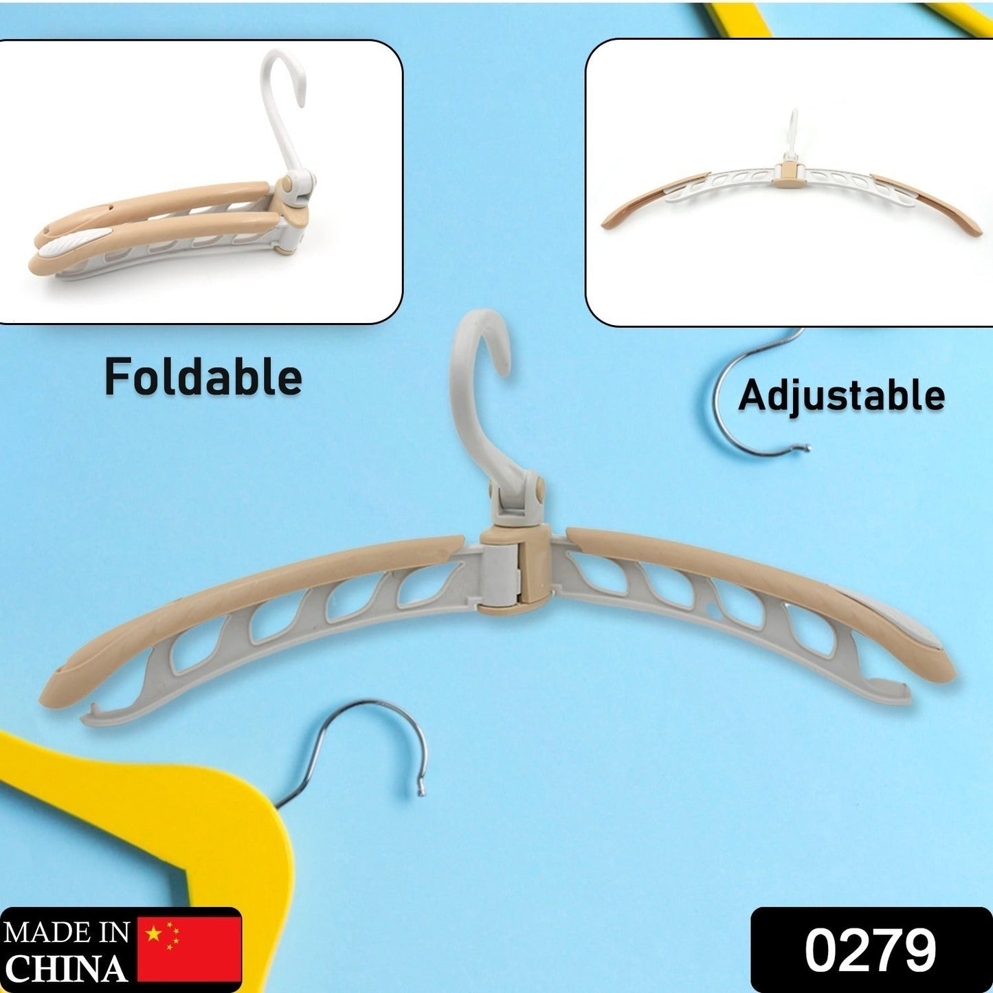 Travel-Ready Folding Hanger – 360° Rotating, -Friendly - main product view