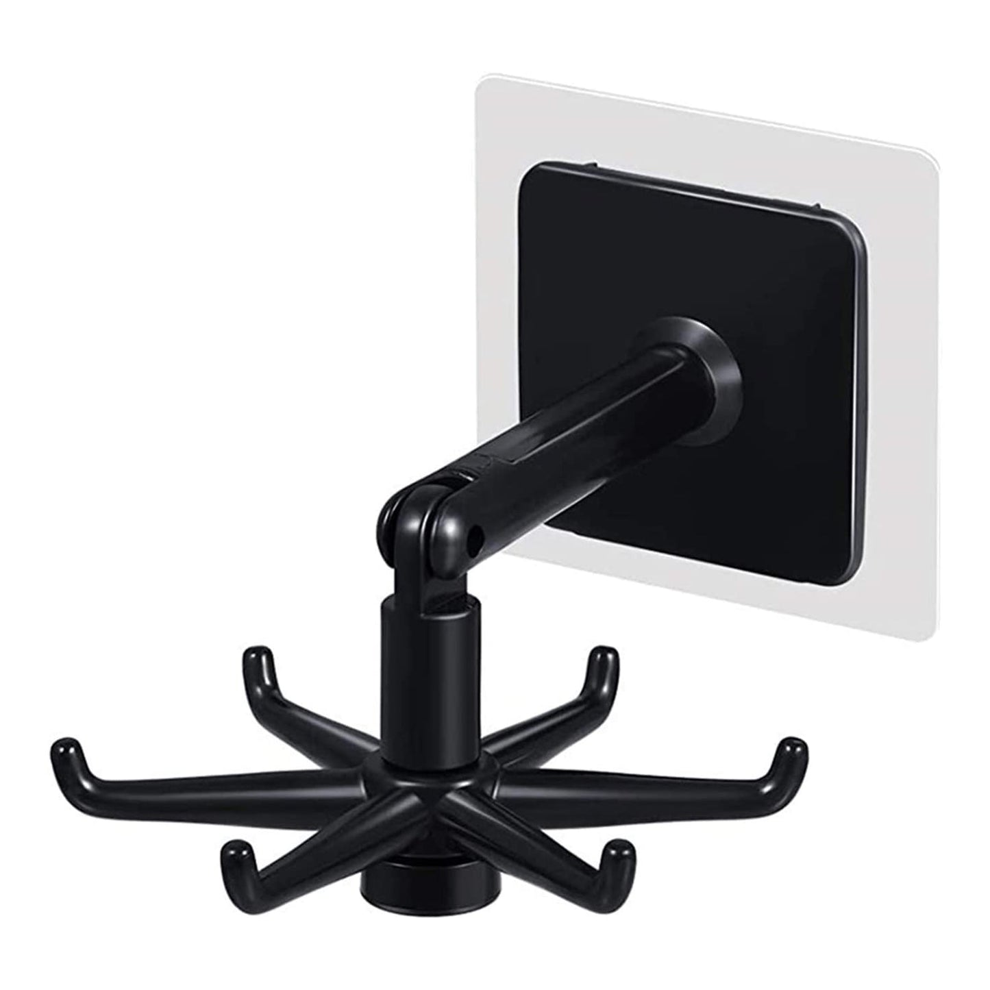 Space-Saving Rotatable Hooks – 360° Swivel for Storage