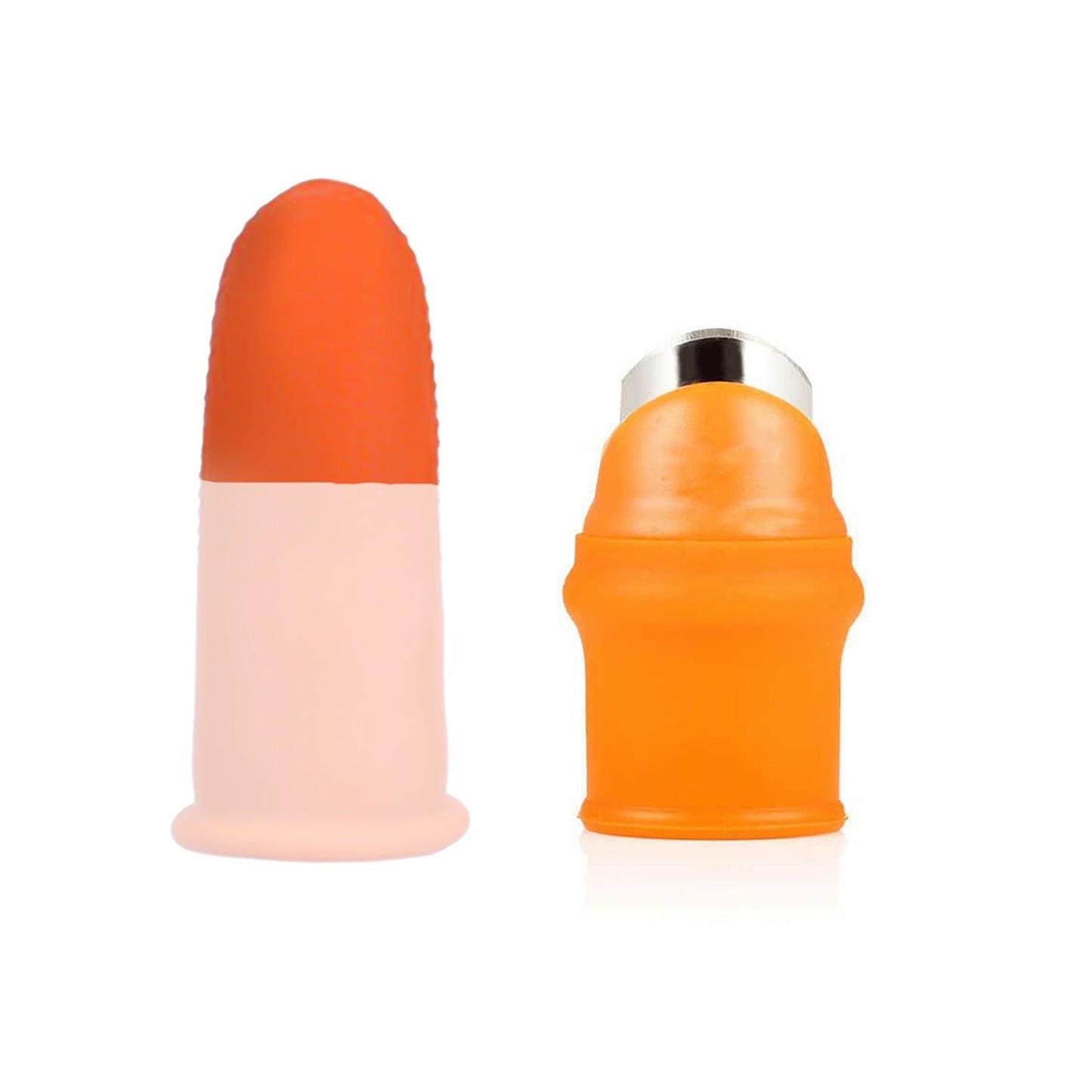 The sharp blade system of the thumb cutter, ready for kitchen use.
