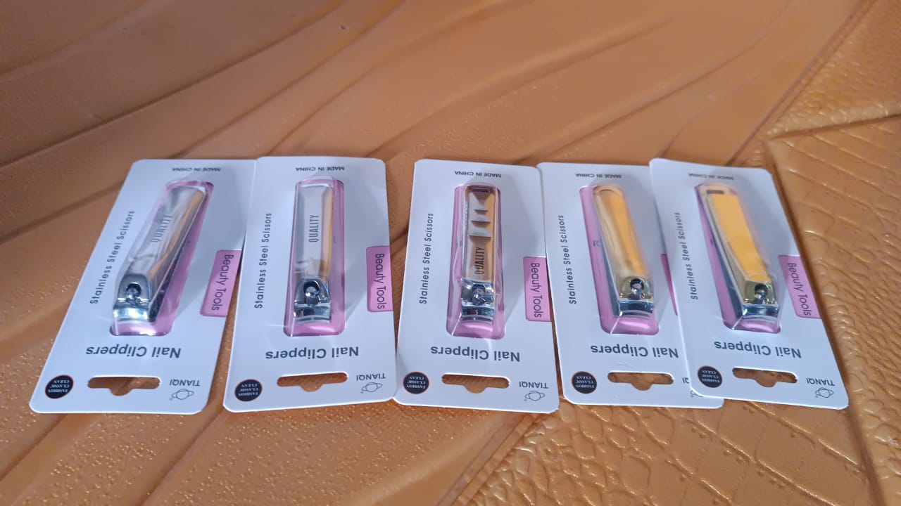 Folding Nail Clippers – Assorted Design Stainless Steel with File | AuriGlam