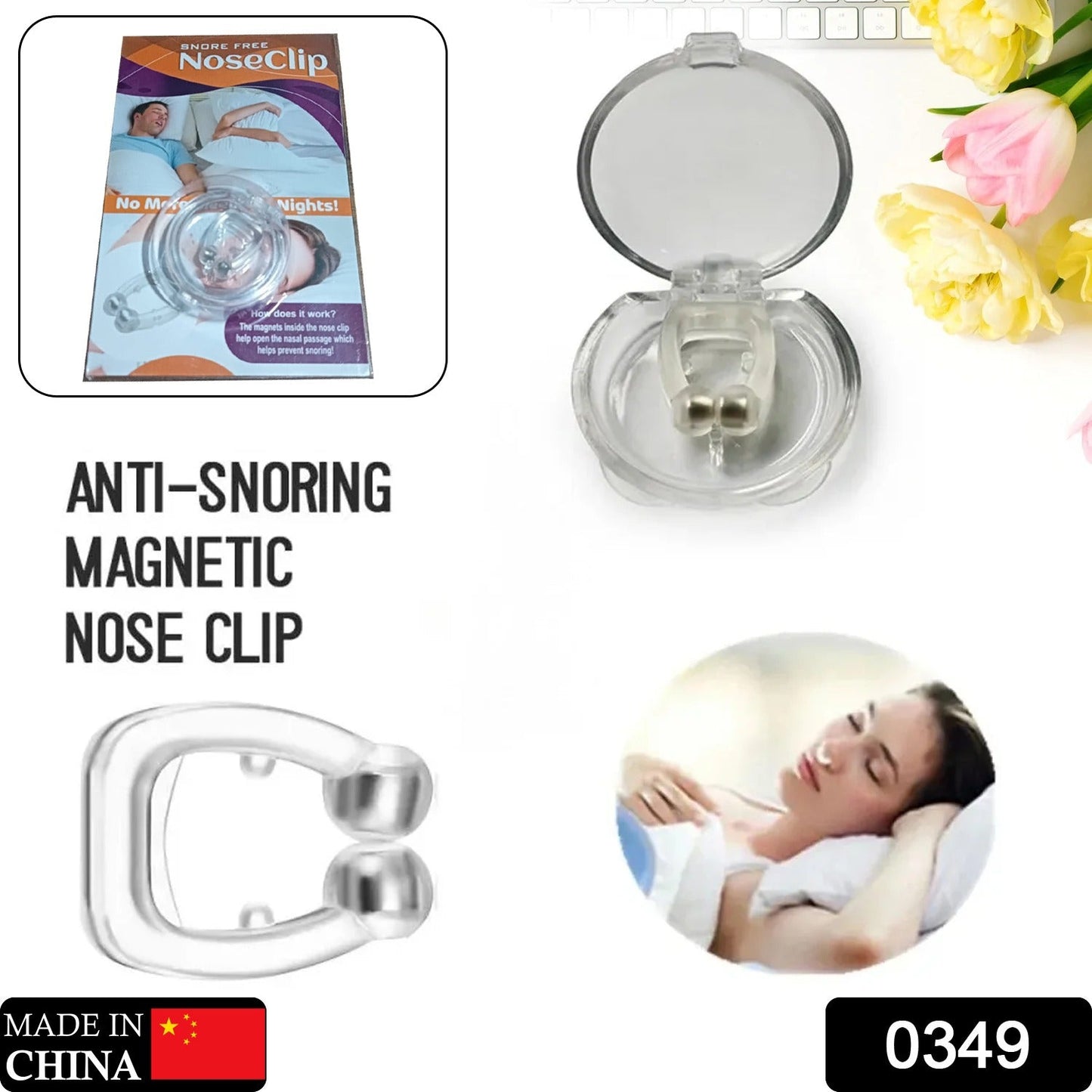 Anti-Snore Nose Clip – Silicone for Comfortable Sleep | AuriGlam