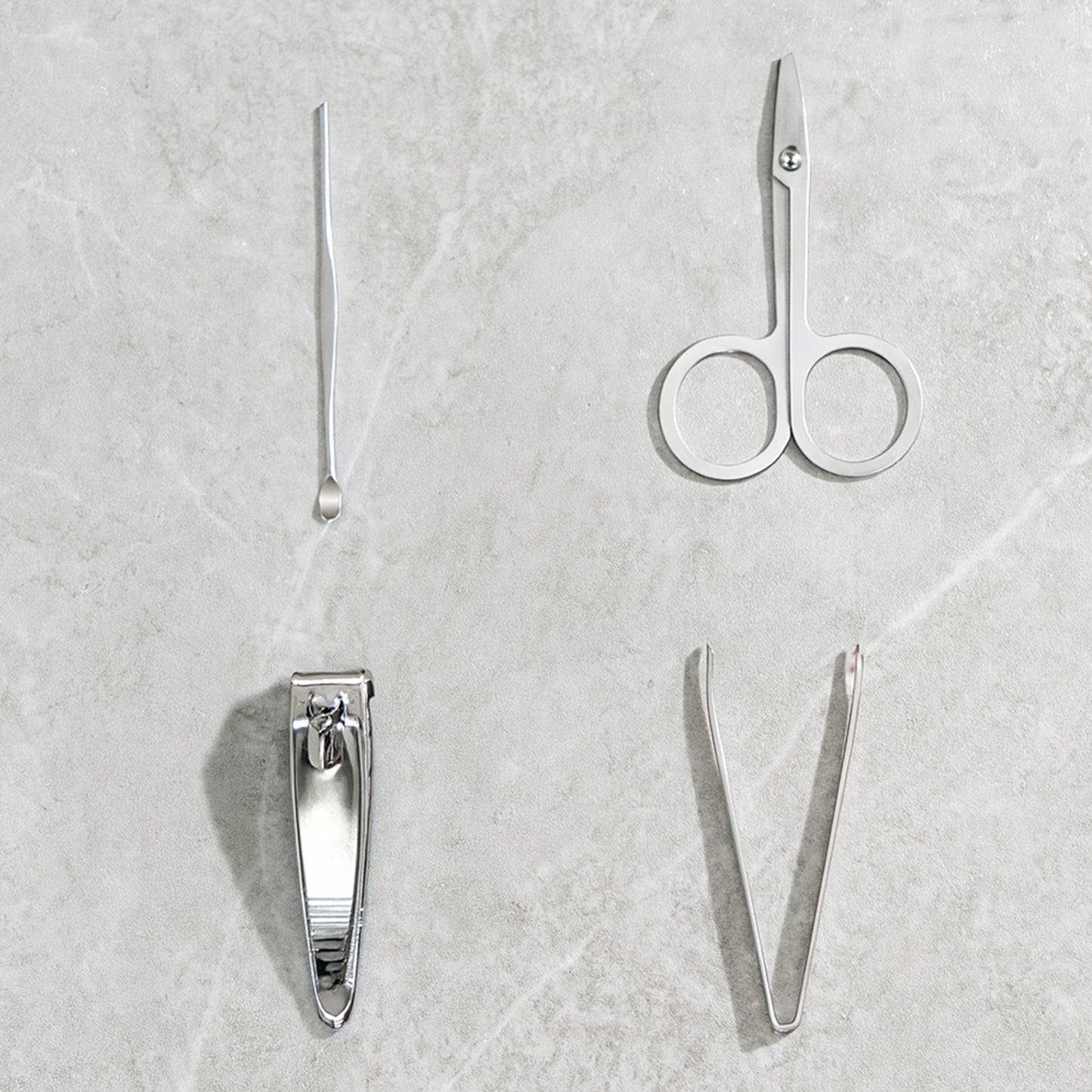 Nail Clipper Set – Stainless Steel 4-Pc Travel Manicure Kit | AuriGlam