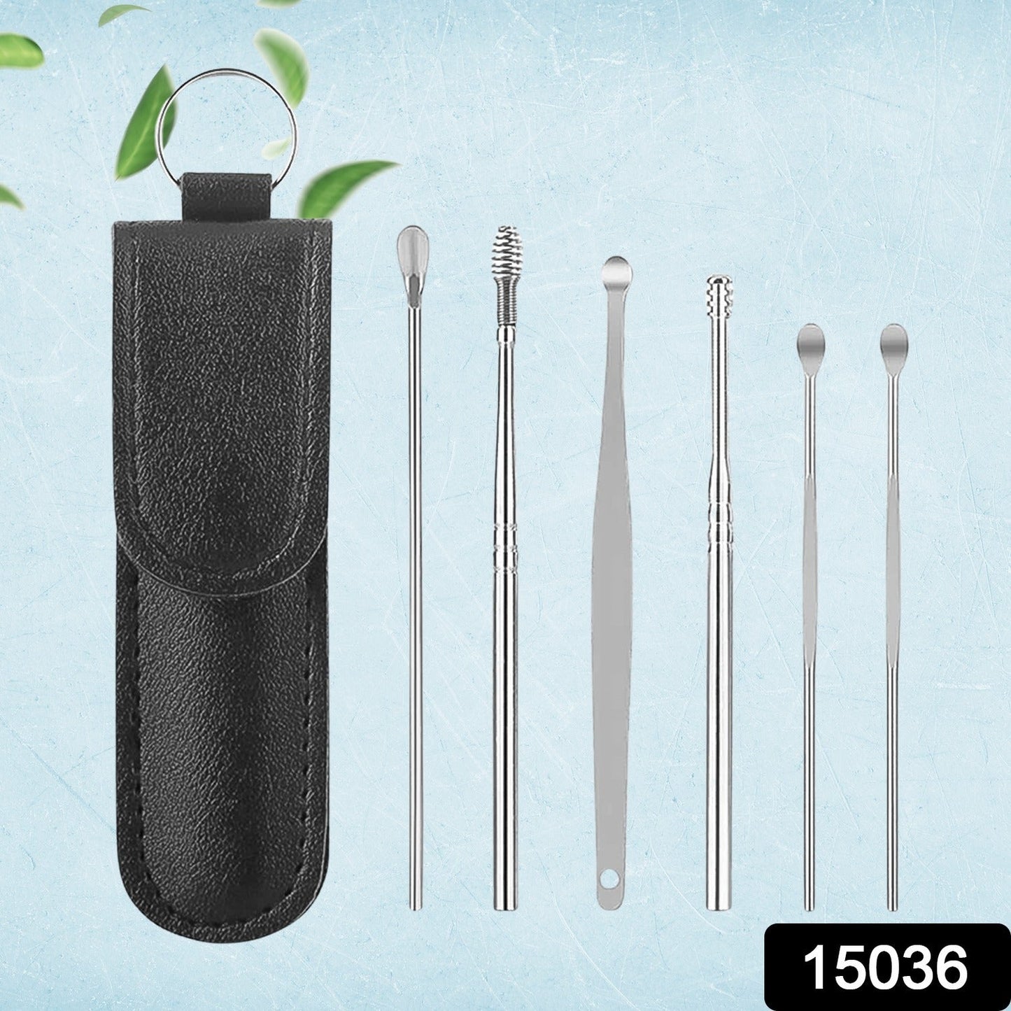 Ear Wax Cleaner Kit – 6-in-1 Reusable Tools with Pouch |