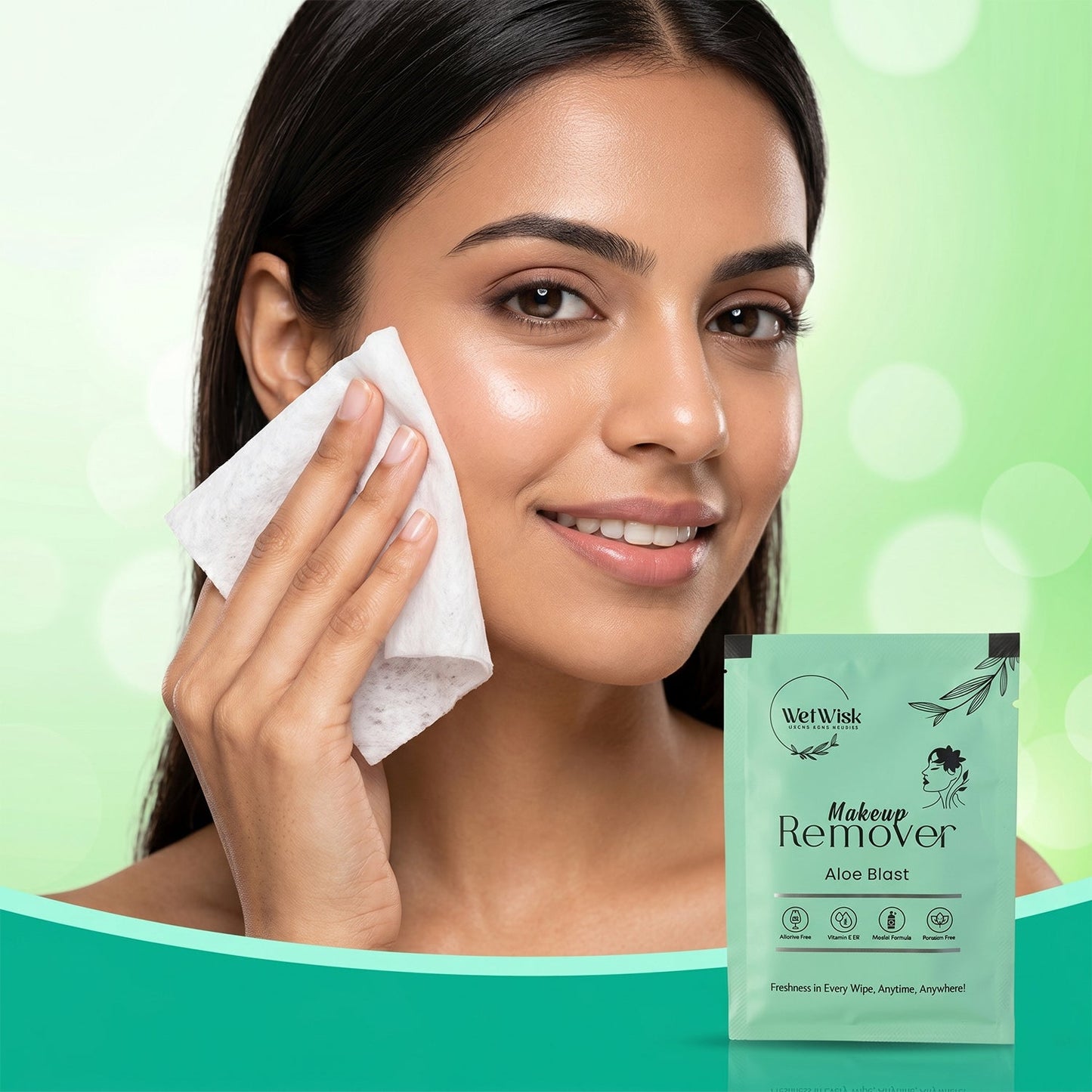 Makeup Remover Wet Wipes – Gentle & Travel-Friendly Facial Cleansing